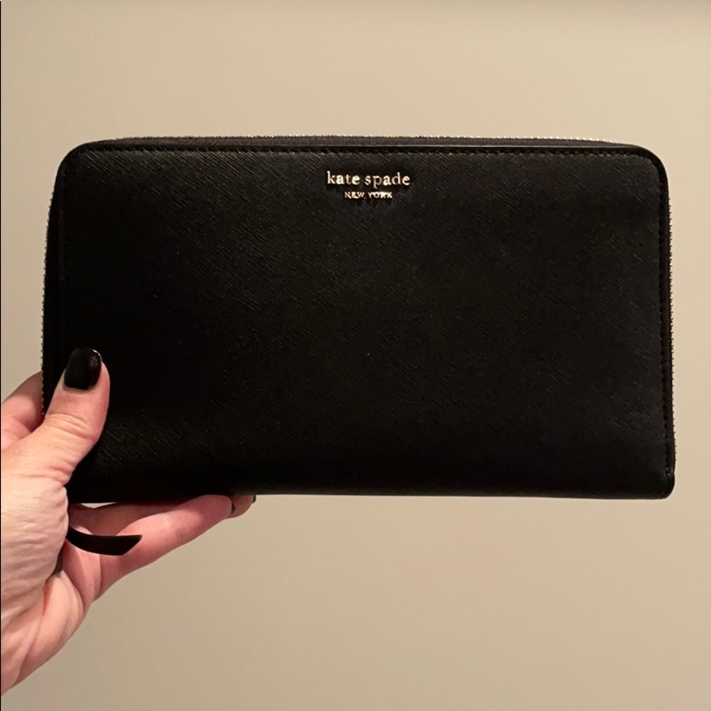 LARGE Kate Spade travel passport wallet
